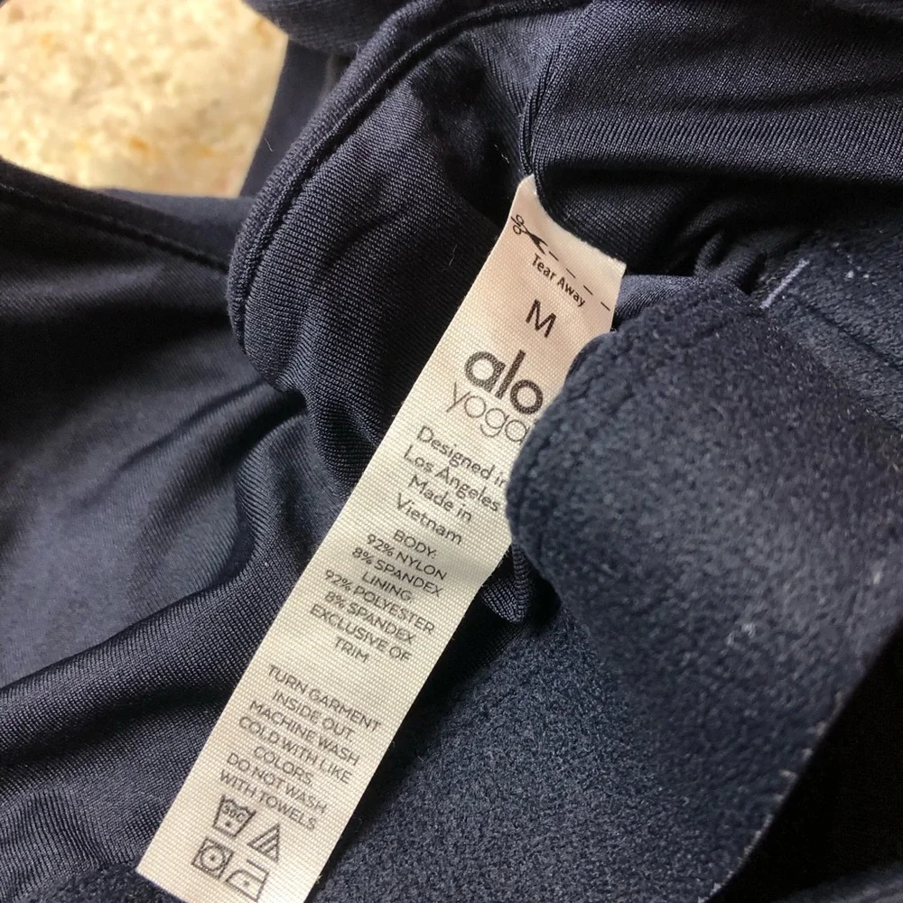 ALO Yoga Black Racerback Sports Bra Tank